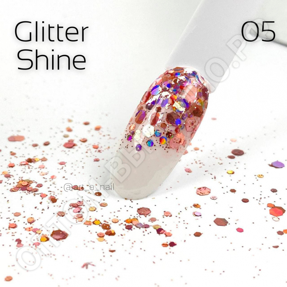 Глиттер для ногтей Shine Art-A 05 1гр
