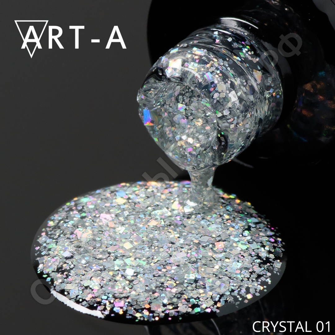 Гель-лак Art-A серия Crystal №001, 8мл