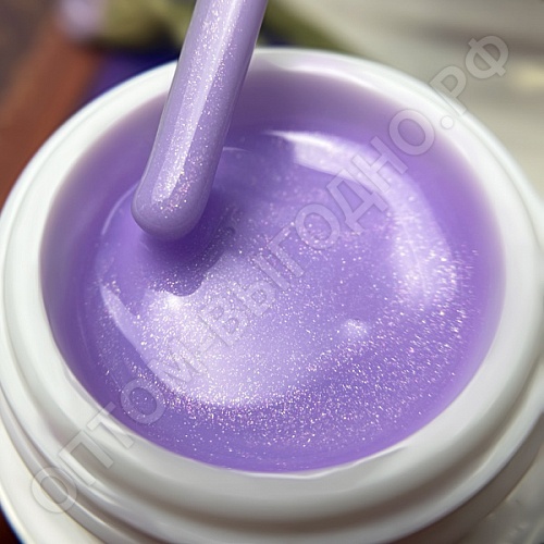 PN, Pudding Gel конструирующий цветной гель с микроблеском, Lilac, 15гр.